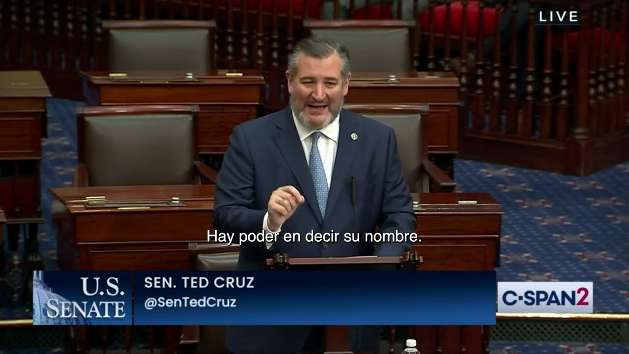 Senator Ted Cruz honoring Oswaldo Payá